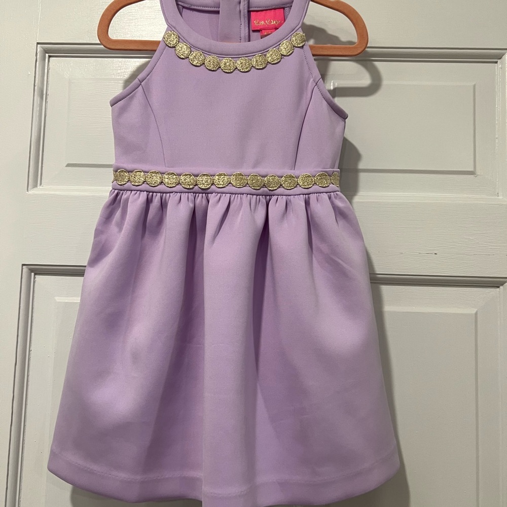 XS kids Lily Pulitzer purple dress. Worn once.